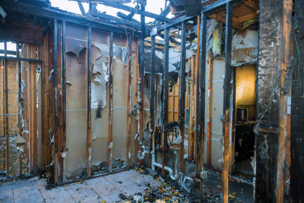 Professional Fire Damage Restoration technician working in Greenbelt, MD